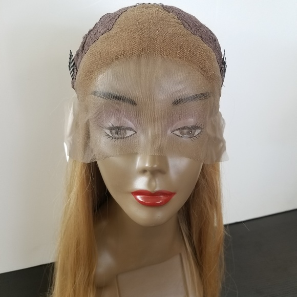 Strawberry blond synthetic lace front wig - Picture 6 of 7